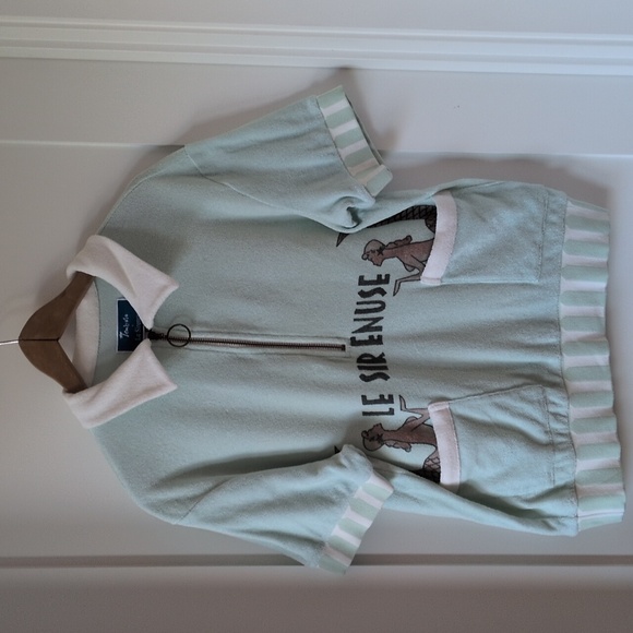 Tombolo Le Sirenuse Mint Half-Zip Cabana Shirt - Unisex Women L, Men M - Picture 6 of 16